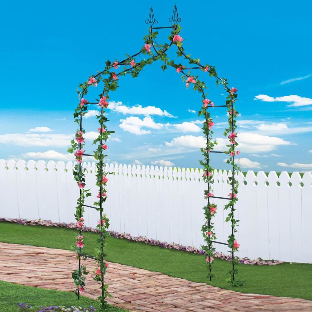Arcada metalica, pergola, pentru gradina, ascutita, 150x37x240 cm GartenVIP DiyLine