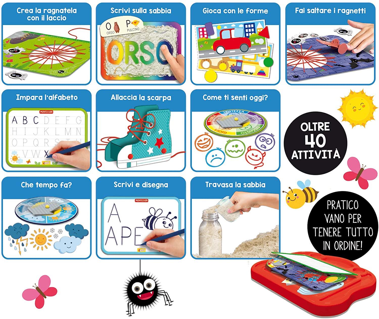 Masuta cu activitati Montessori PlayLearn Toys