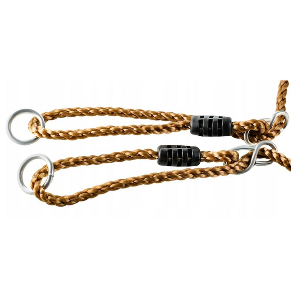 Leagan Hinta pentru Copii din Plastic fara Spatar, Franghii Incluse, Culoare Galben