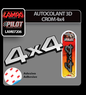 Autocolant 3D crom 4x4 Garage AutoRide