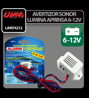 Avertizor sonor lumina aprinsa 6-12V Lampa Garage AutoRide