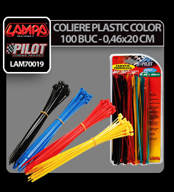 Coliere plastic color 100buc - 046x20cm Garage AutoRide