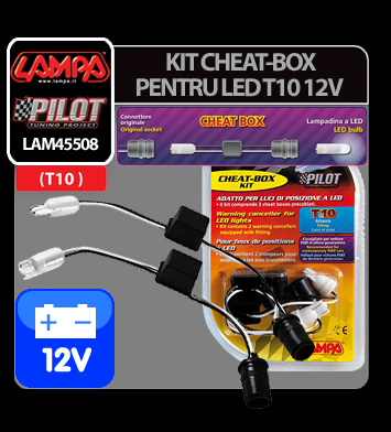 Kit anulare avertizare bec ars LED - T10 - 12V ( Cheat-Box ) Garage AutoRide