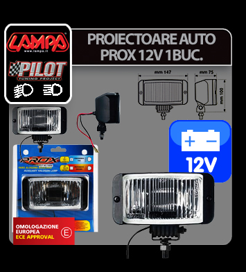Proiector auto Prox alb 12V 1buc - Profunzime Garage AutoRide