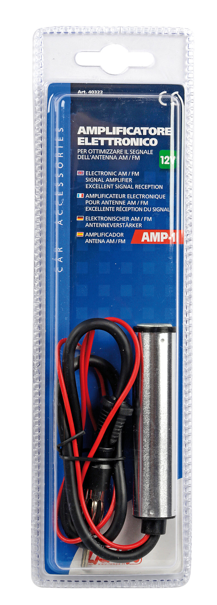 Amplificator de semnal antena electronic AM-FM Lampa 12V Garage AutoRide