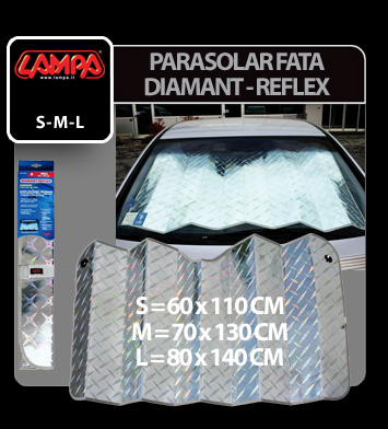 Parasolar fata Diamant - Reflex - 60x110cm - S Garage AutoRide