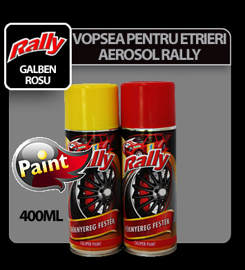 Vopsea pentru etrieri frana aerosol Rally 400ml - Galben Garage AutoRide