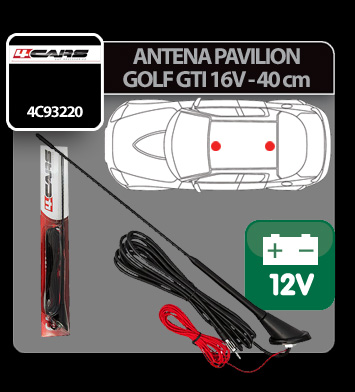 Antena pavilion cu amplificator semnal Golf GTI 16V 4Cars - 40cm Garage AutoRide