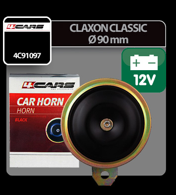 Claxon Classic Ø 90mm 12V - 4Cars Garage AutoRide