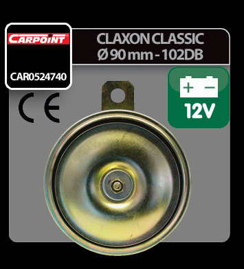 Claxon Classic 102 dB Ø 90mm 12V - Carpoint Garage AutoRide