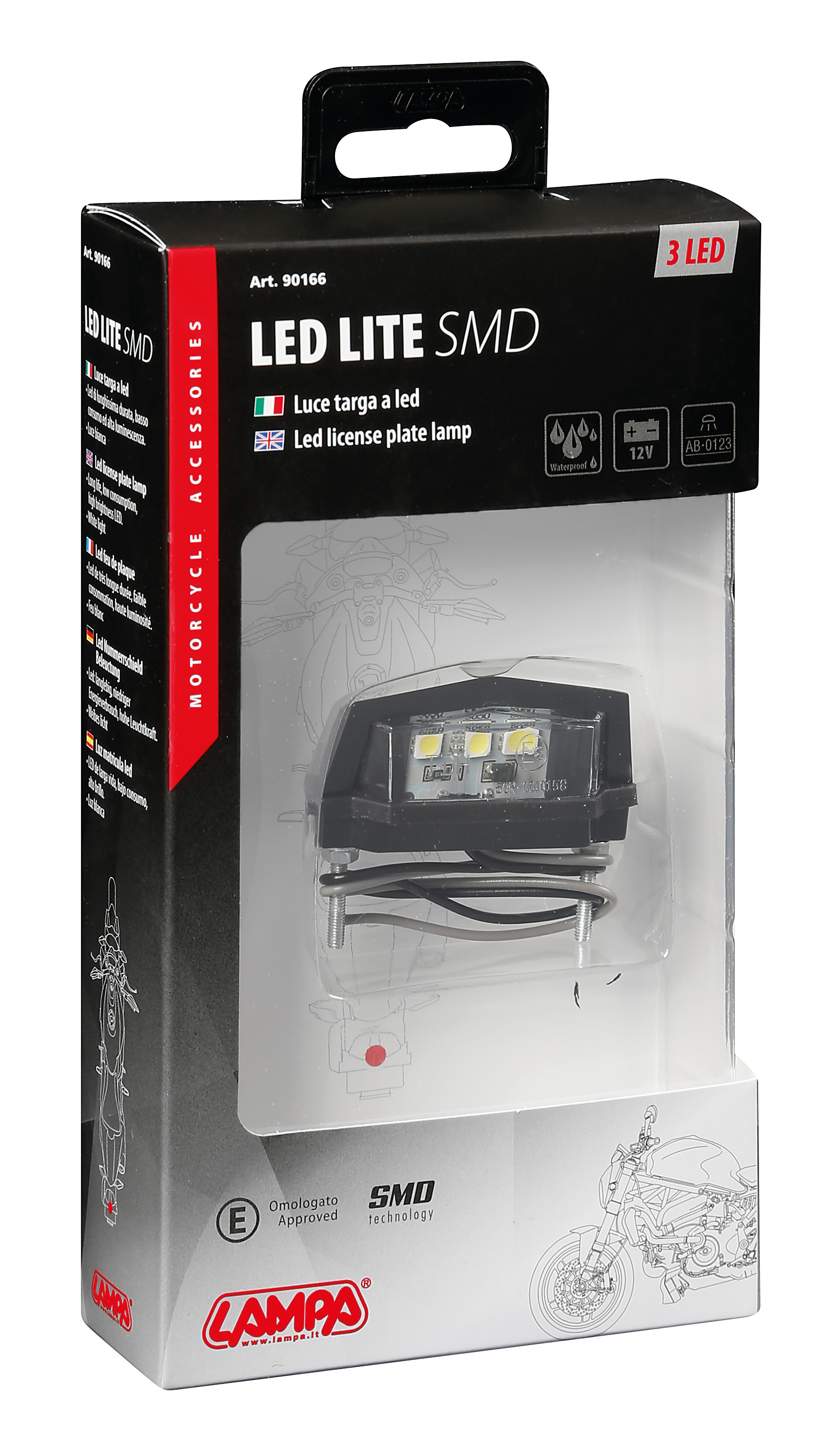 Lampa iluminat numar inmatriculare cu 3 SMD 12V - Alb Garage AutoRide
