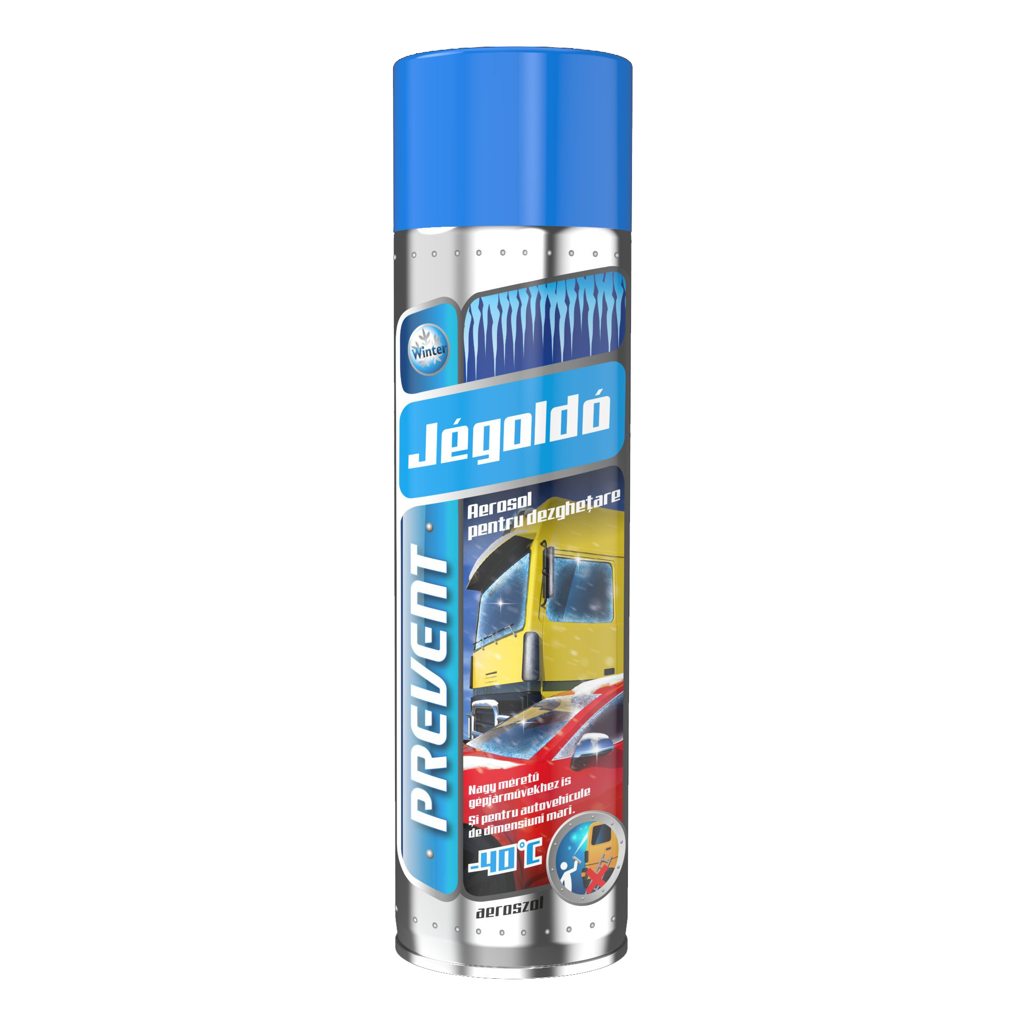 Spray dezghetat parbrizul camion autobuz -40°C Prevent 600ml Garage AutoRide