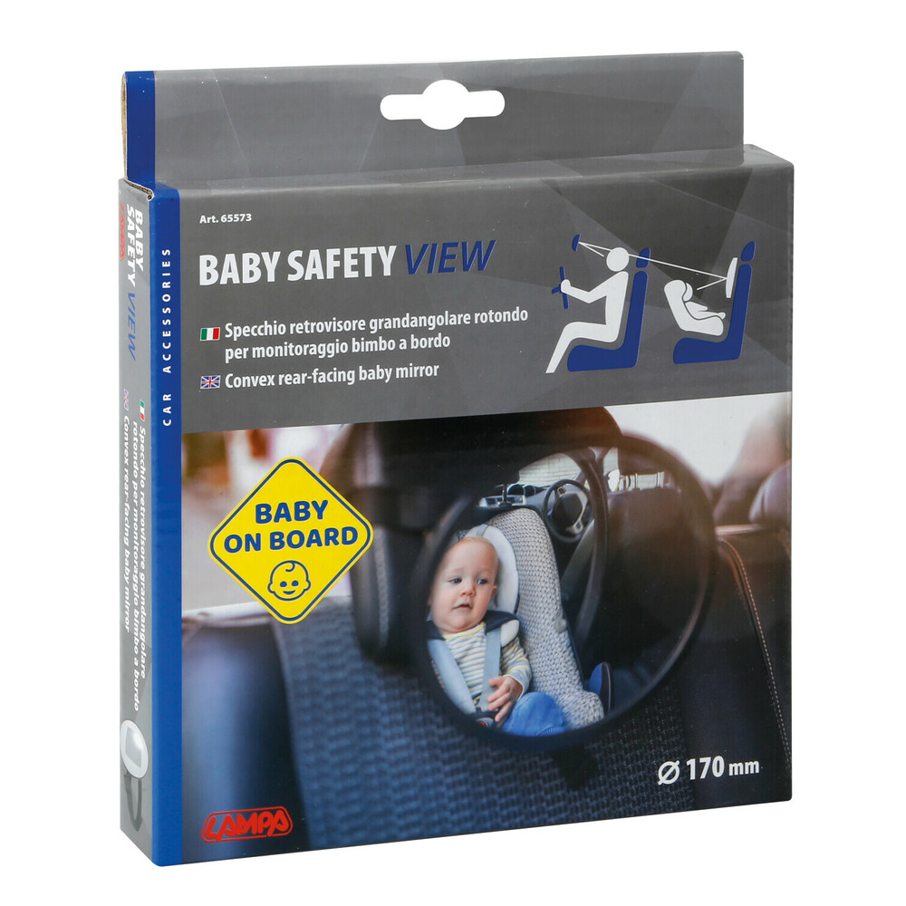Oglinda convexa pentru bebelusi orientati spre spate Baby Safety View Ø 170mm Garage AutoRide