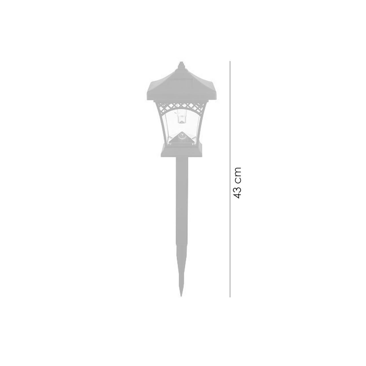 Lampa solara pentru gradina, 1 Led, 43 cm, Heka GartenVIP DiyLine