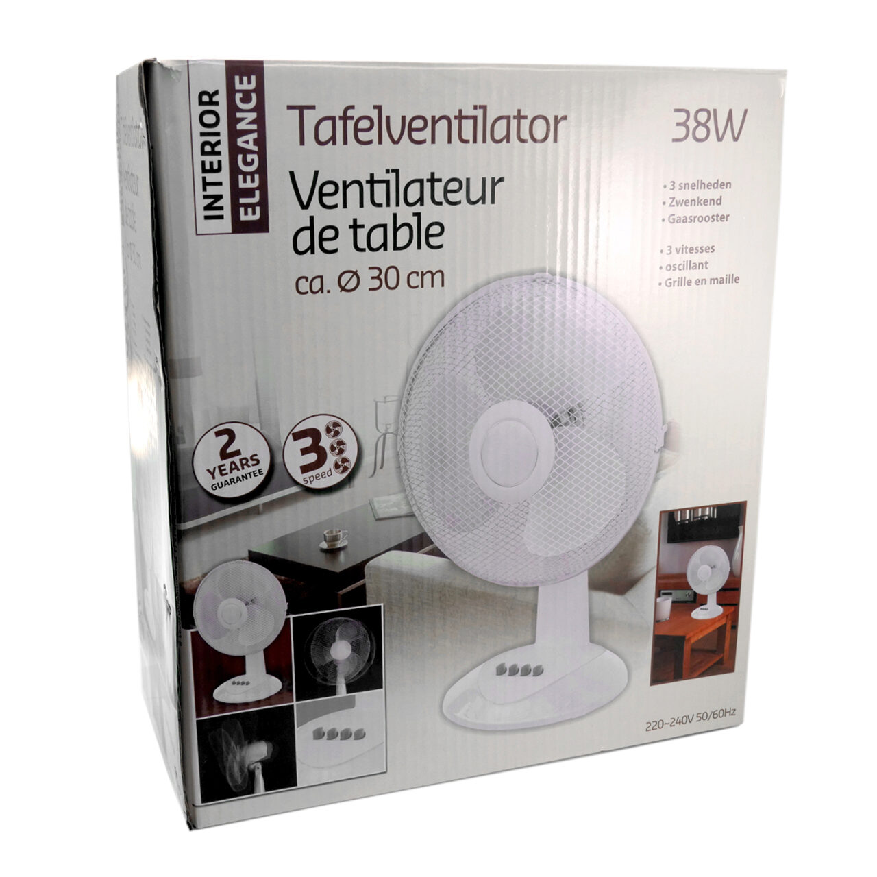 Ventilator de birou, 38 W, 30 cm GartenVIP DiyLine