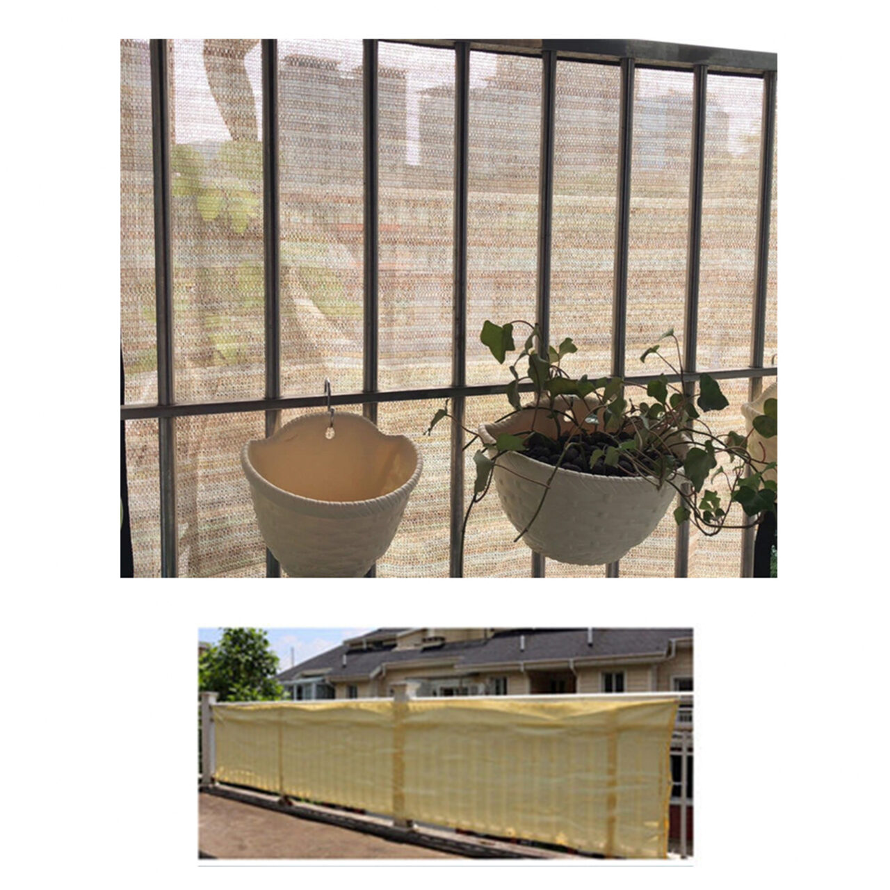 Paravan pentru balcon, terasa, gard, bej, 185 g/m2, UV, 5x1 m GartenVIP DiyLine