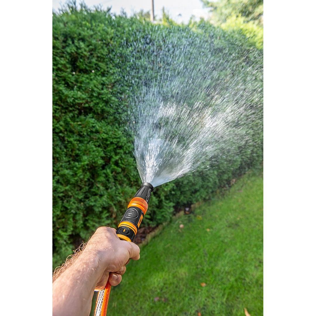 Furtun de gradina, antirasucire, 6 straturi, cuple, adaptor, duza, 1/2