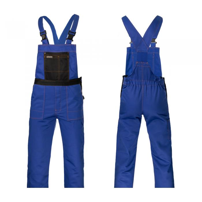 Pantaloni de lucru cu pieptar, salopeta, cu bluza, albastru, model Grandmaster, 182 cm, marimea M GartenVIP DiyLine