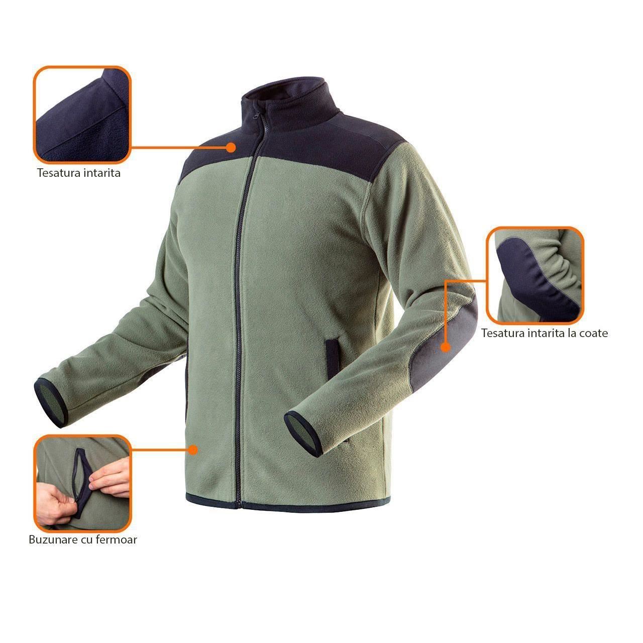 Geaca de lucru, lana polara, model Camo, marimea S/48, NEO GartenVIP DiyLine