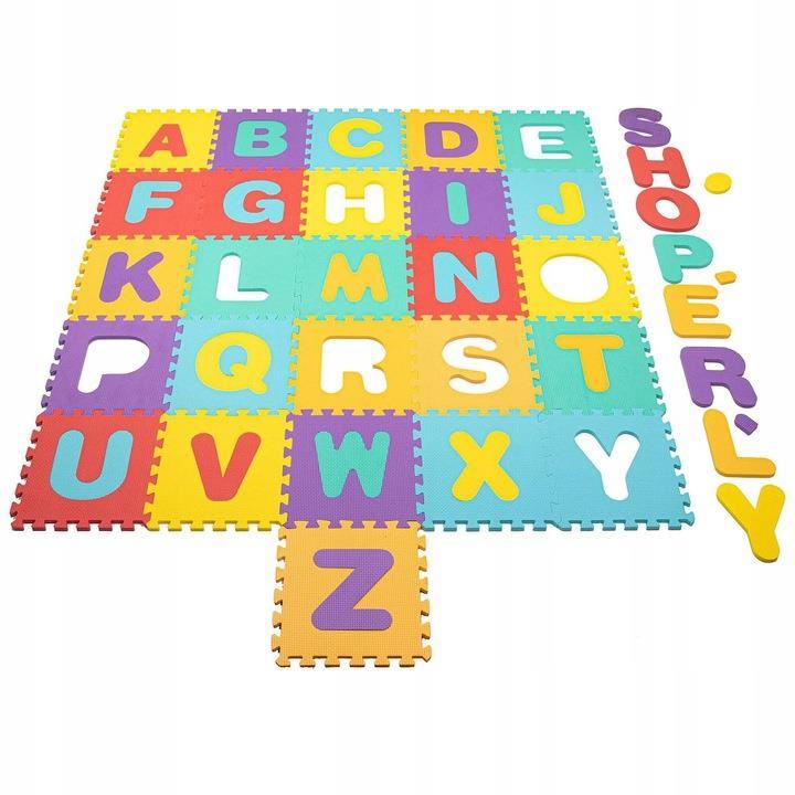 Covor spuma ptr copii, EVA multicolor, model alfabet, 172x172x1cm, Springos GartenVIP DiyLine