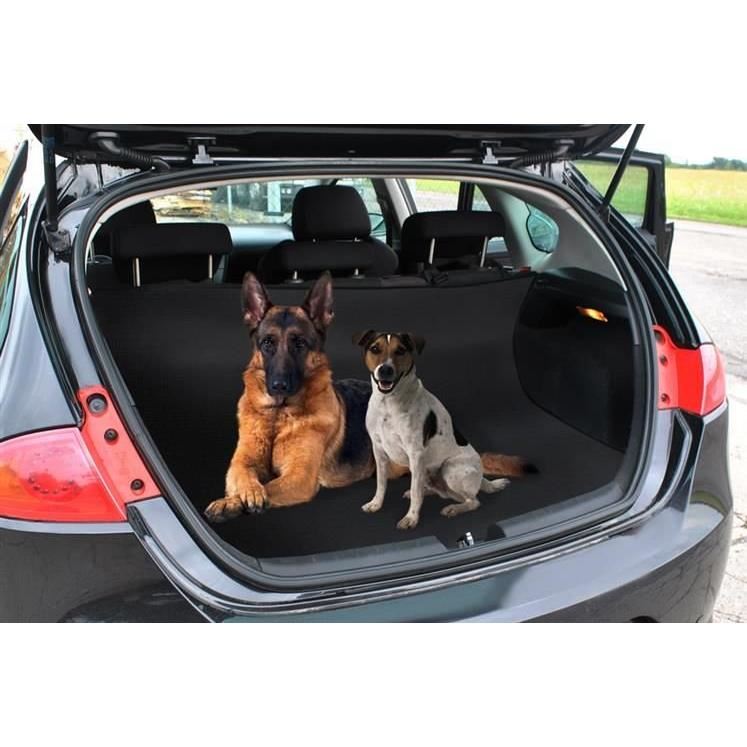 Husa auto pentru protectie si transport caini si pisici, poliester + PVC, impermeabila, negru, 144x144 cm GartenVIP DiyLine