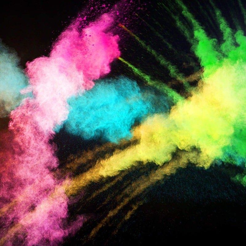 Pudra neon uv holi pachet 100 grame culoare galben uv MultiMark GlobalProd