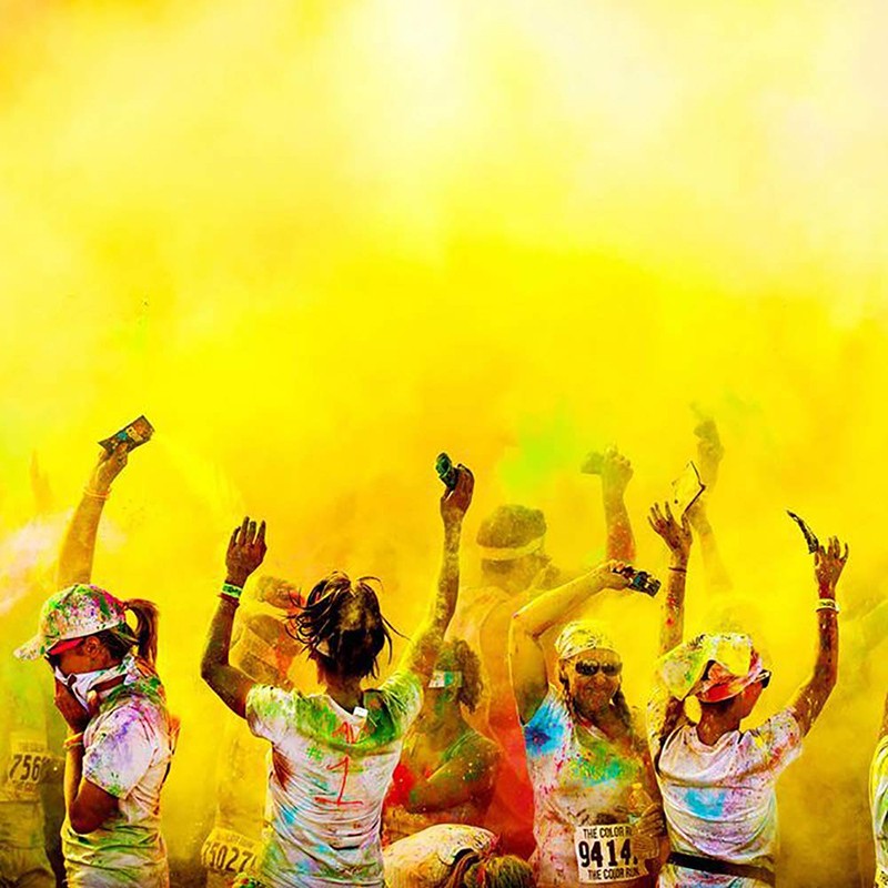 Pudra neon uv holi pachet 100 grame culoare verde uv MultiMark GlobalProd