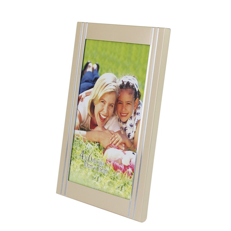 Rama foto golden memories metalica, 10x15, pentru birou, insertii arginti MultiMark GlobalProd