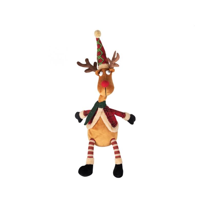 Ren de plus, canta si danseaza, design hazliu, alimentare baterii, 38cm MultiMark GlobalProd