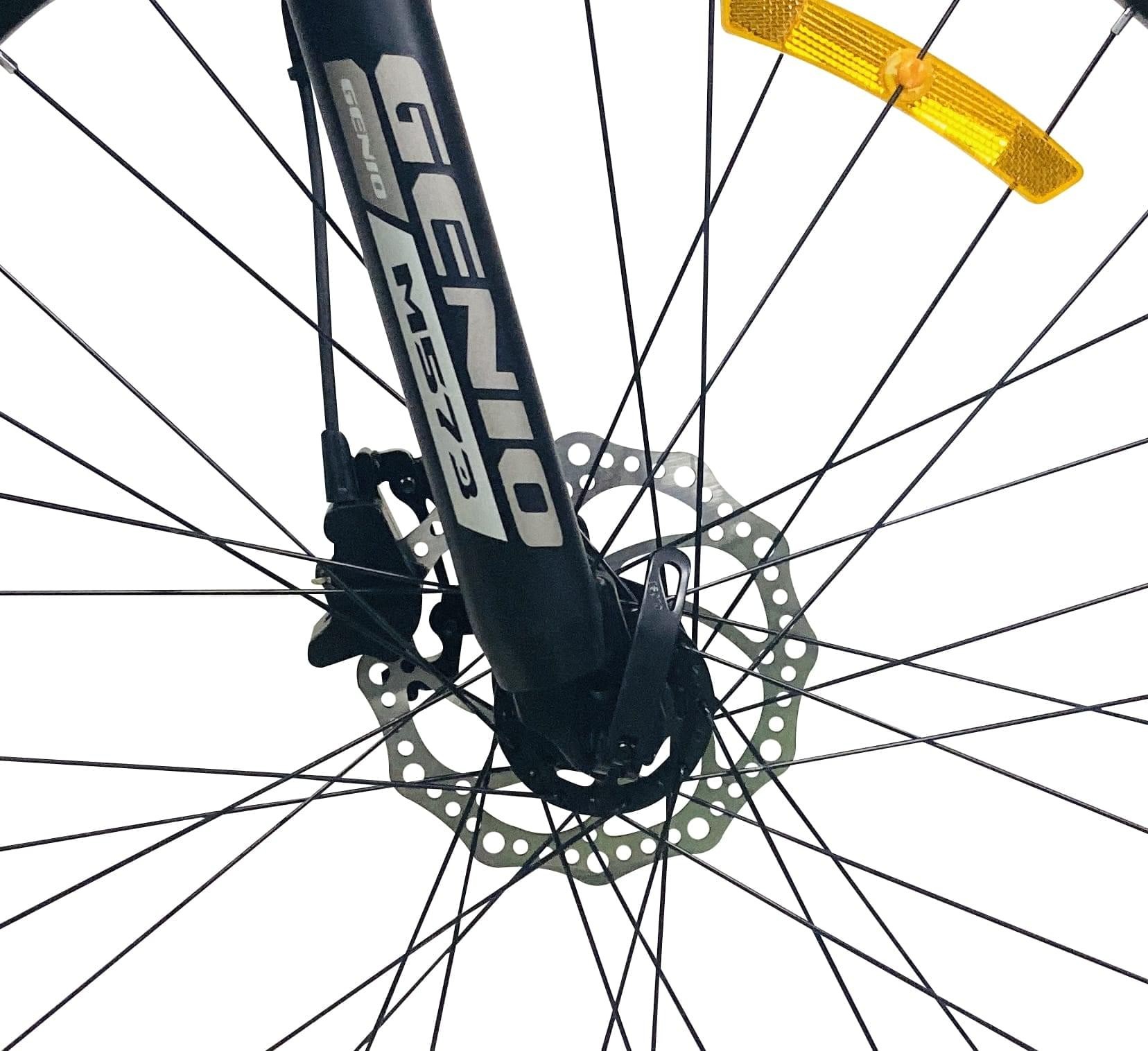 Bicicleta mountain bike 27.5 inch, schimbator 27 viteze, cadru aluminiu, frane hidraulice, rosu, genio MultiMark GlobalProd