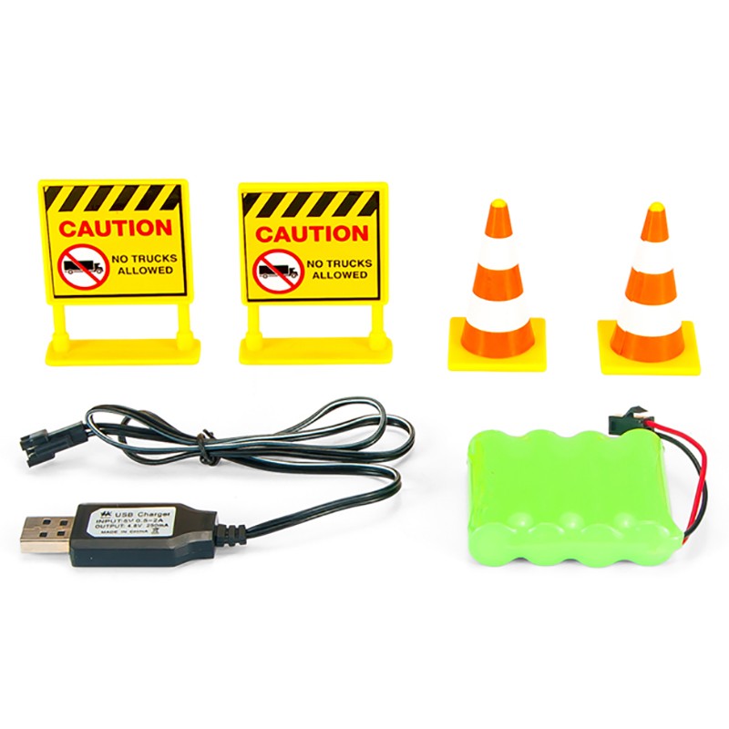 Excavator cu telecomanda 7 canale, reincarcabil usb, 18x13.5x33.5 cm, rotire 360 grade MultiMark GlobalProd