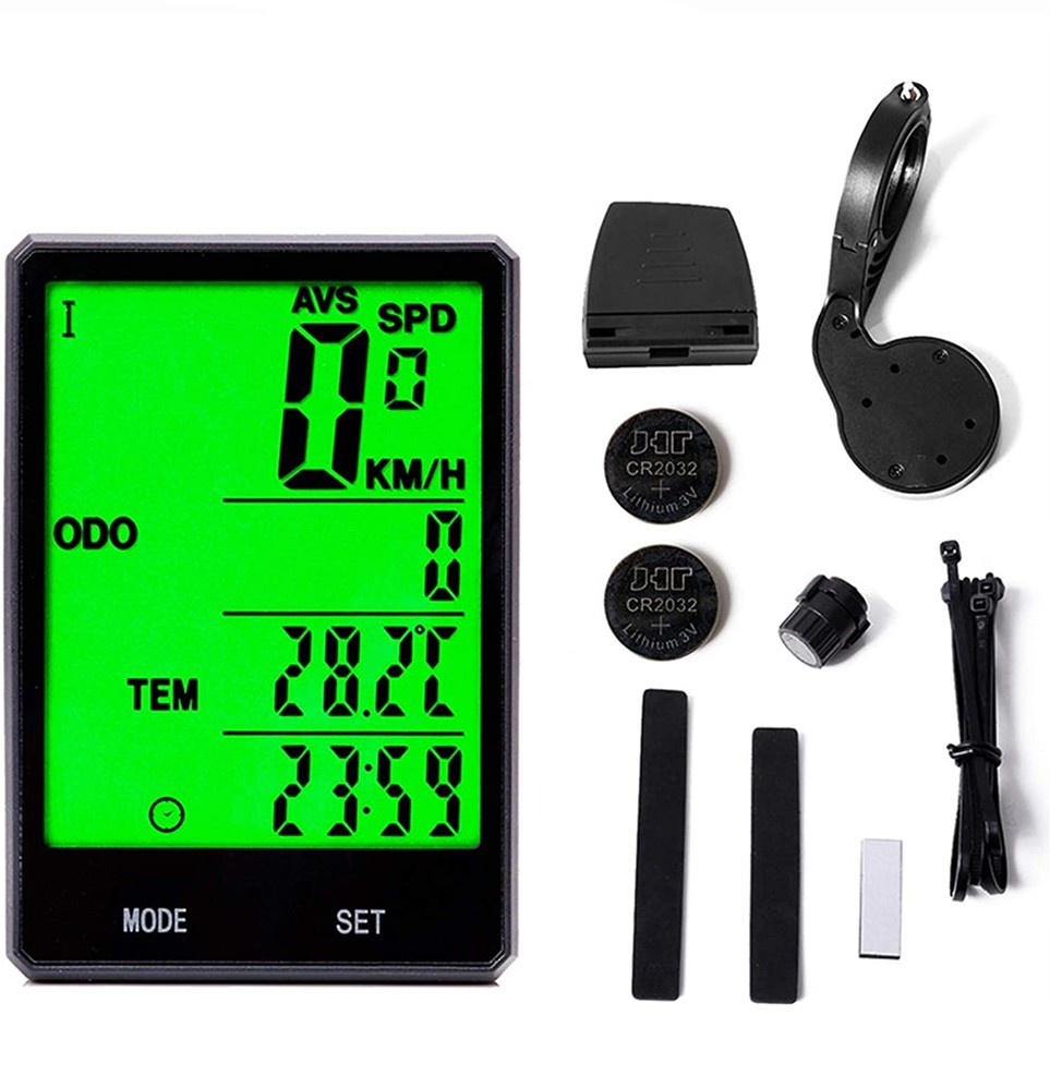 Kilometraj wireless pentru bicicleta, 15 functii, display led, ora, monitorizare consum calorii MultiMark GlobalProd