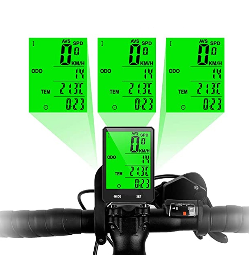 Kilometraj wireless pentru bicicleta, 15 functii, display led, ora, monitorizare consum calorii MultiMark GlobalProd