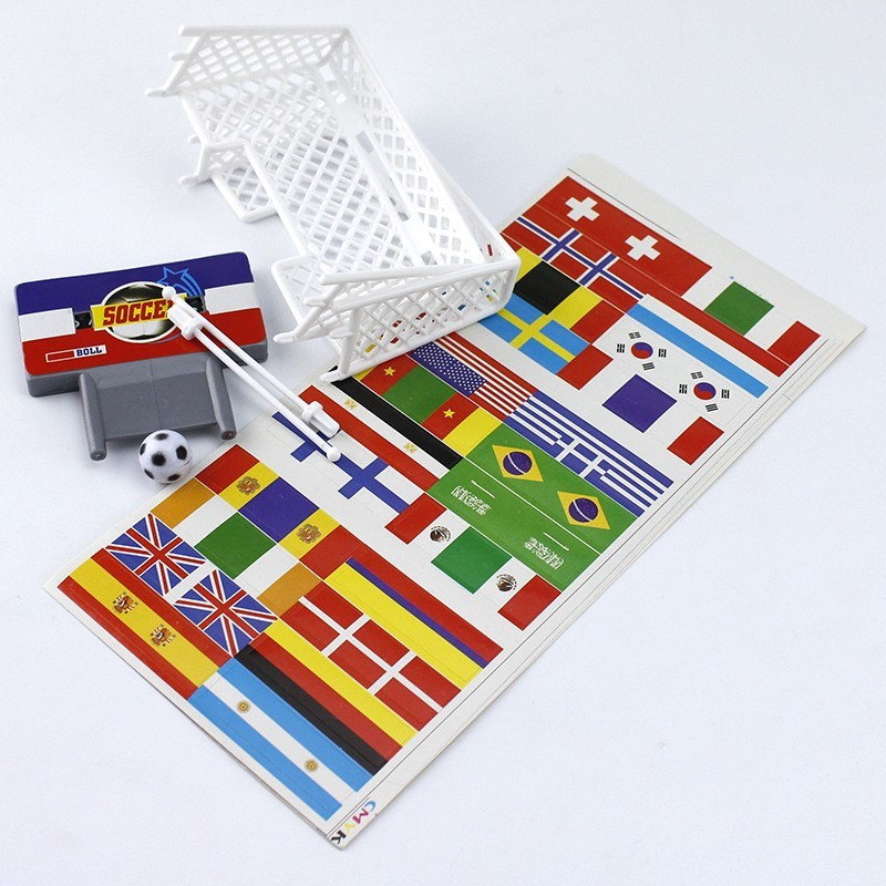 Masuta de fotbal, 12 jucatori, 24 steaguri, tabela, portar cu glisor, 34x25.5 cm MultiMark GlobalProd