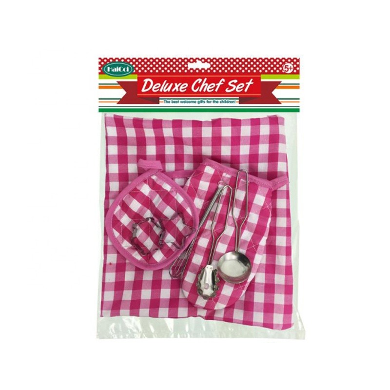 Set chef copii, sort si ustensile pentru gatit, 8 piese MultiMark GlobalProd