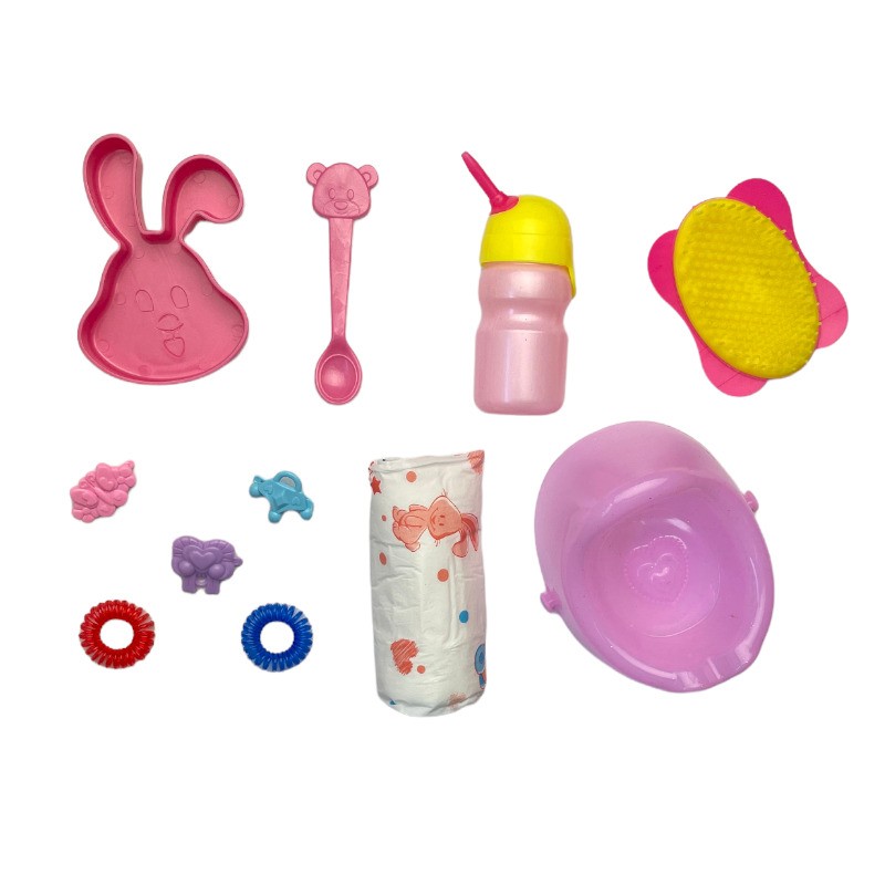 Papusa interactiva cu 8 functii, 10 accesorii, senzor atingere, gangurit, face pipi, inaltime 35 cm MultiMark GlobalProd