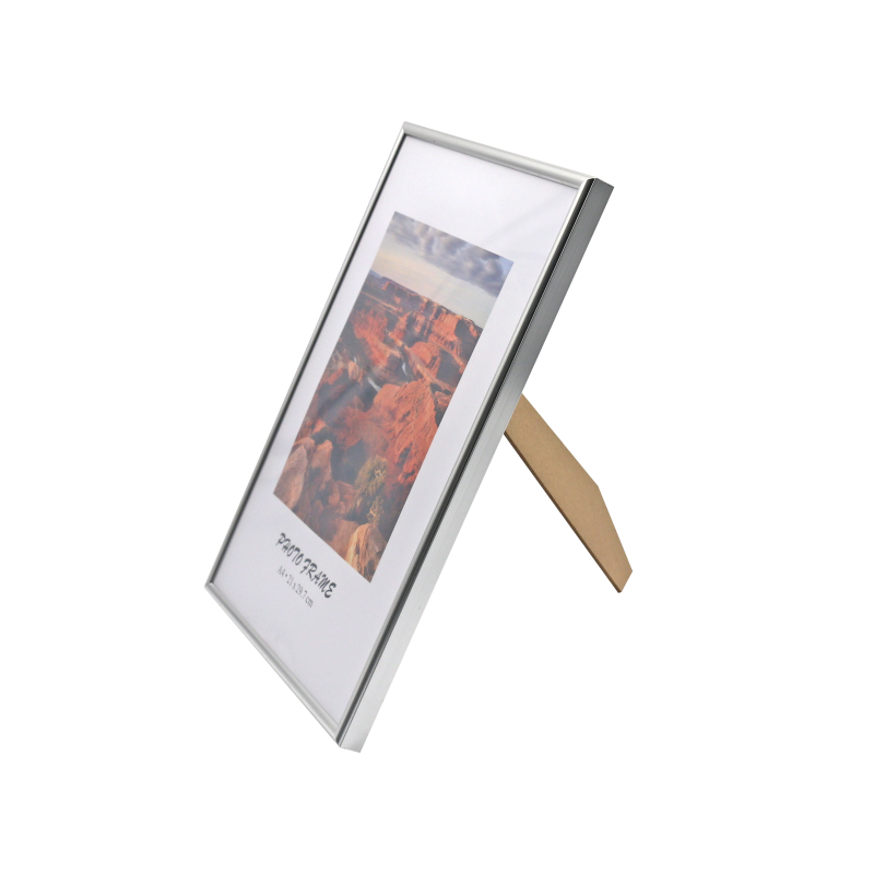 Rama foto a4, suport de birou, design elegant, aluminiu auriu si argintiu culoare argintiu MultiMark GlobalProd