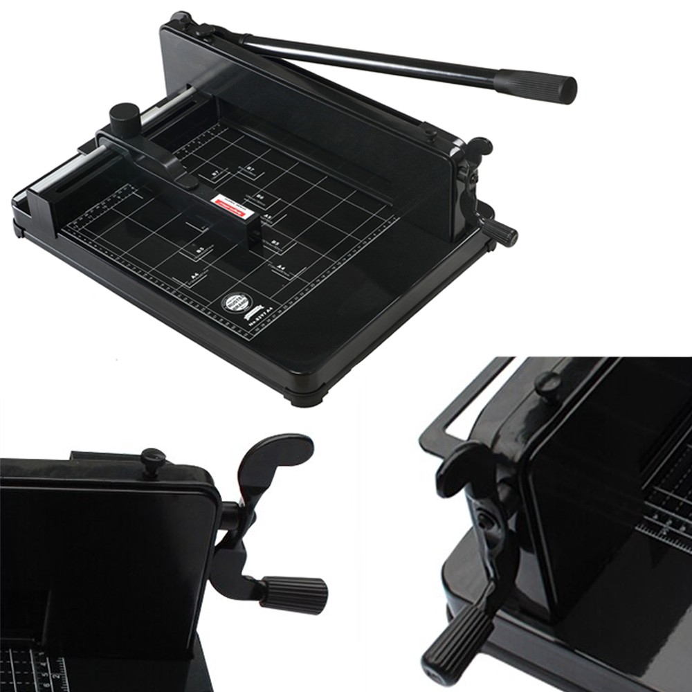 Ghilotina manuala profesionala a4, 400 coli, heavy duty, ghidaj, marcaje, sistem fixare, bright office MultiMark GlobalProd
