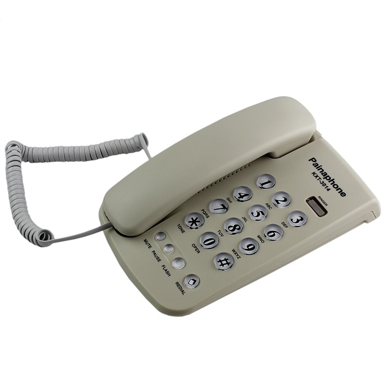 Telefon fix cu fir, functie mute, pause, reapelare, flash, 16 taste mari culoare alb MultiMark GlobalProd