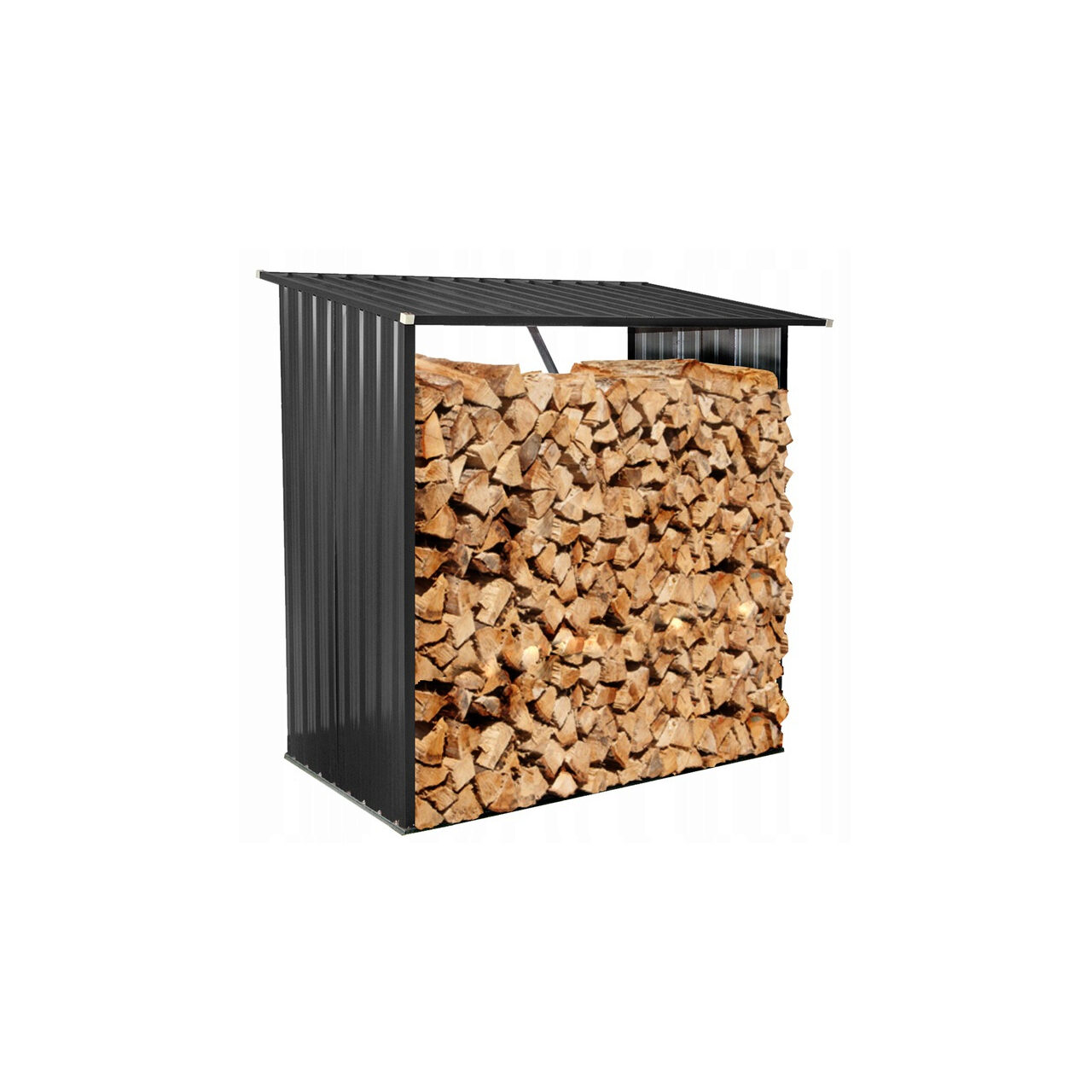 Magazie/sopron depozitat lemne, gri, 163x83x154 cm GartenVIP DiyLine