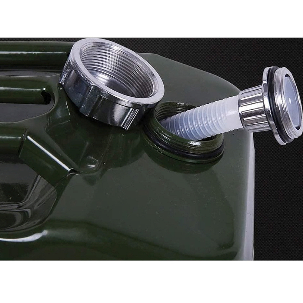 Canistra Combustibil 30L din Metal pentru Motorina sau Benzina, Culoare Verde Militar