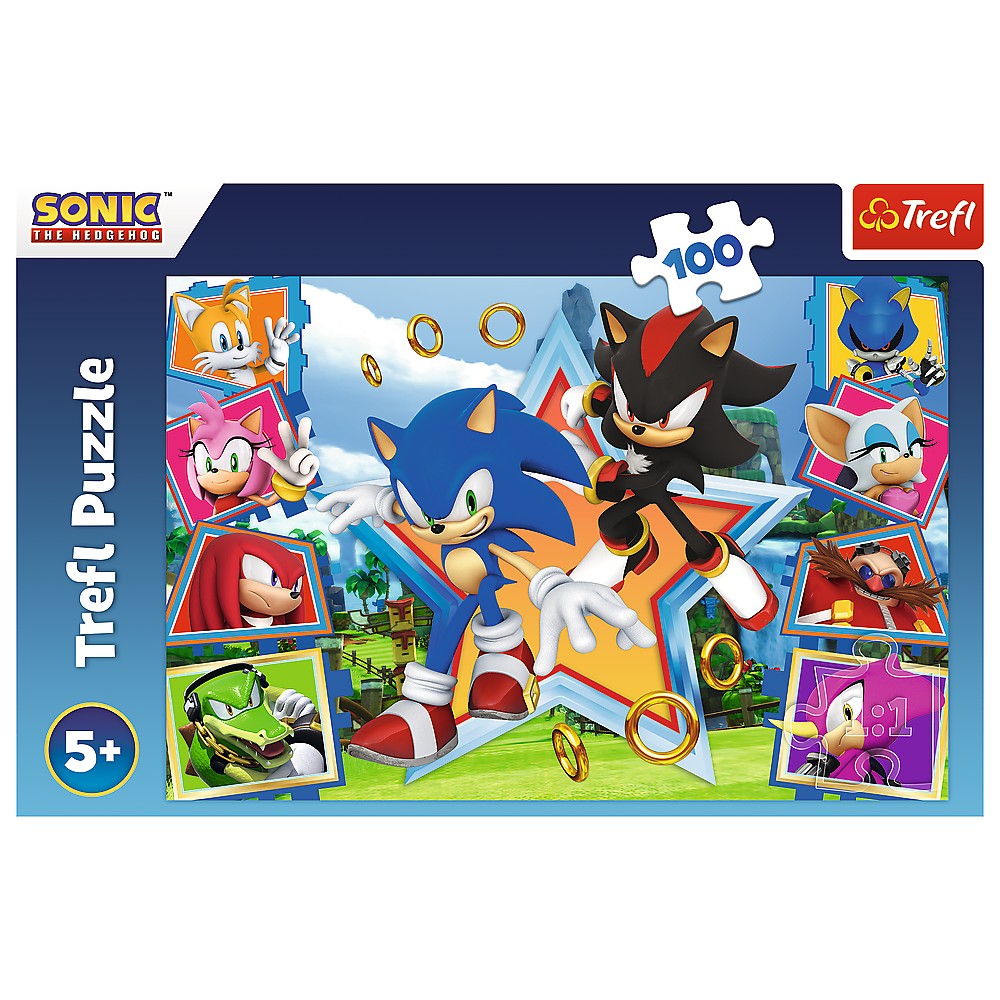 PUZZLE TREFL 100 SONIC MINUNATA LUME A LUI SONIC SuperHeroes ToysZone