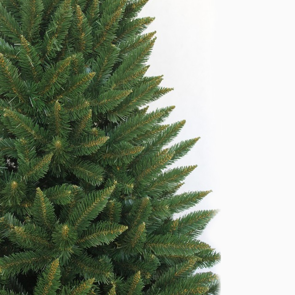 Brad de craciun artificial molid 220 cm, cetina verde inchis, varfuri ascutite, suport cadou MultiMark GlobalProd