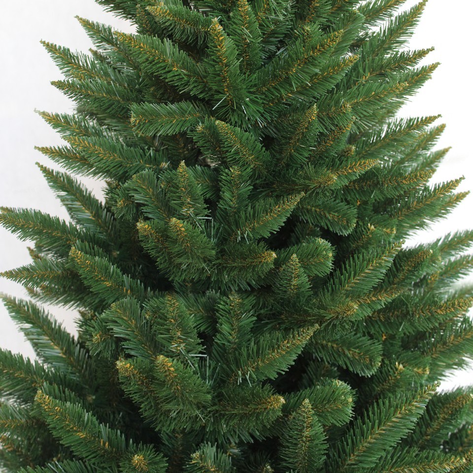 Brad de craciun artificial molid 220 cm, cetina verde inchis, varfuri ascutite, suport cadou MultiMark GlobalProd