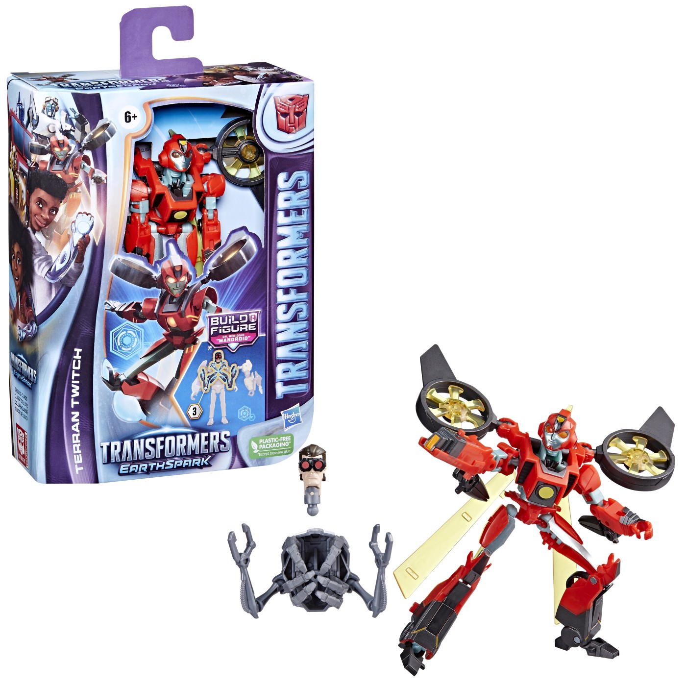 TRANSFORMERS FIGURINA EARTHSPARK DELUXE TERRAN TWITCH 12.5CM SuperHeroes ToysZone