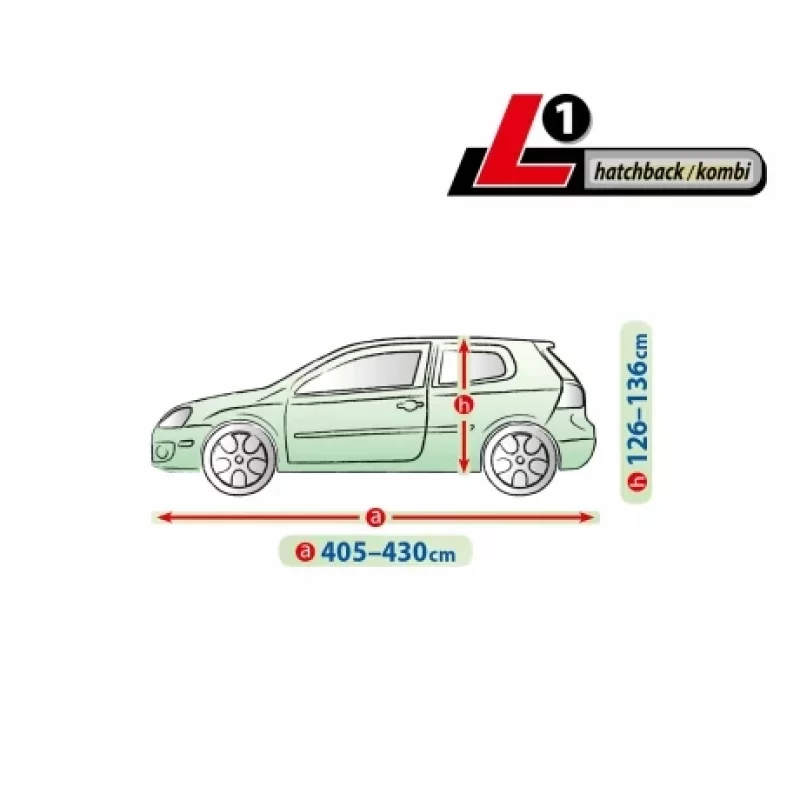 Prelata auto completa Membrane Garage complet impermeabila si respirabila - L1 - Hatchback/Kombi Garage AutoRide