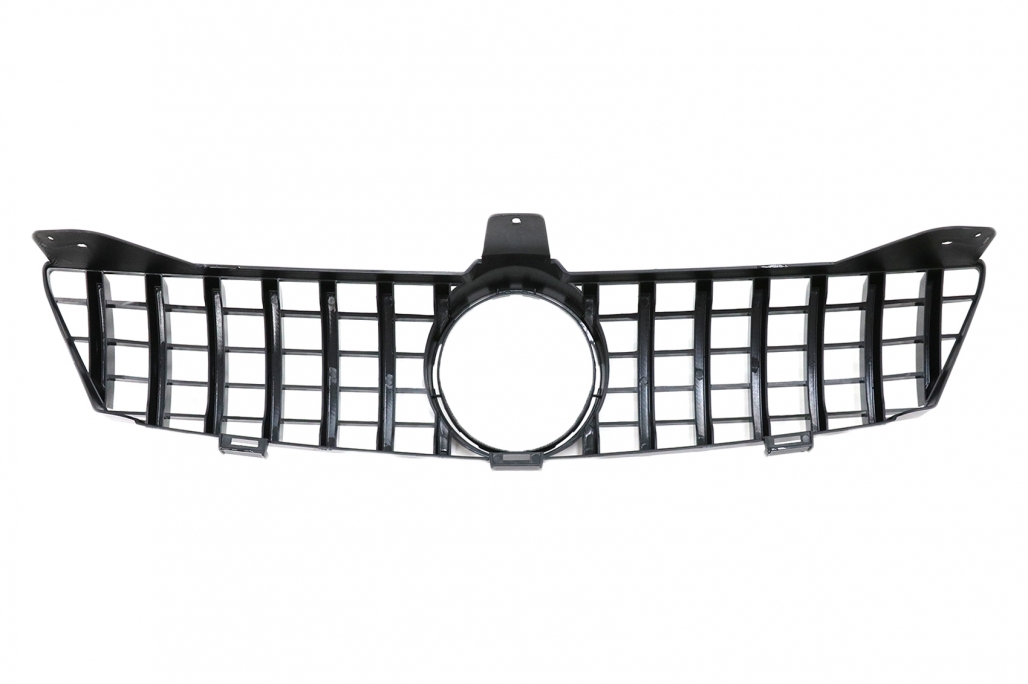 Grila Centrala Mercedes CLS W219 Facelift (2005-2008) GT-R Panamericana Design Negru Lucios & Chrome Performance AutoTuning