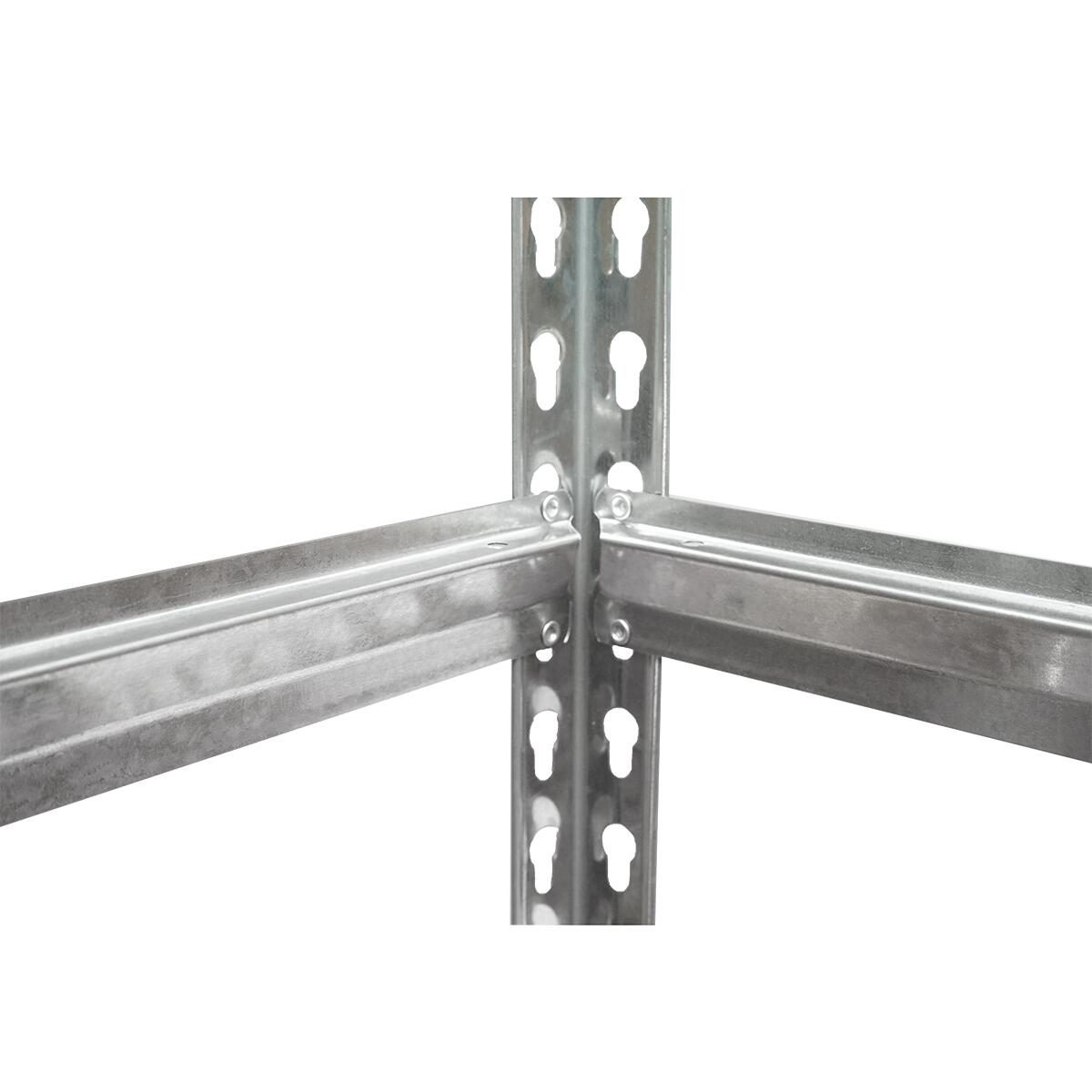 Raft depozitare, metalic, 5 polite, 120 kg, 90x30x180 cm, Breckner Germany GartenVIP DiyLine