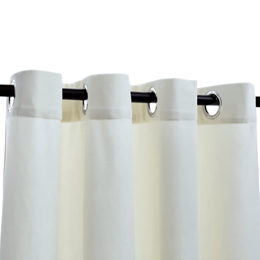 Draperie opacă, crem, 290x245 cm, catifea, inele metalice GartenMobel Dekor