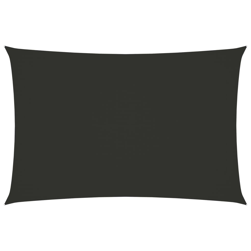Pânză parasolar antracit 6x8 m țesătură oxford dreptunghiular GartenMobel Dekor